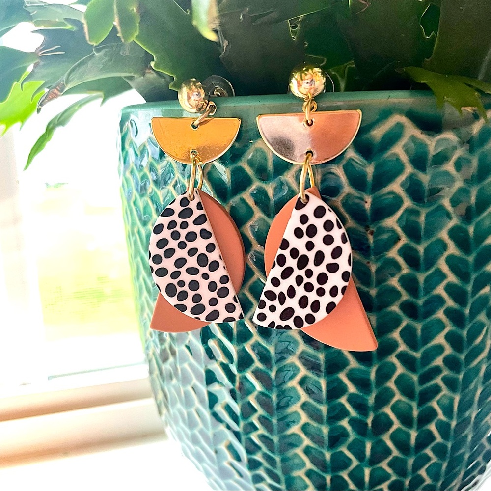 3️⃣ for $10!!! Abstract Geometric Earrings